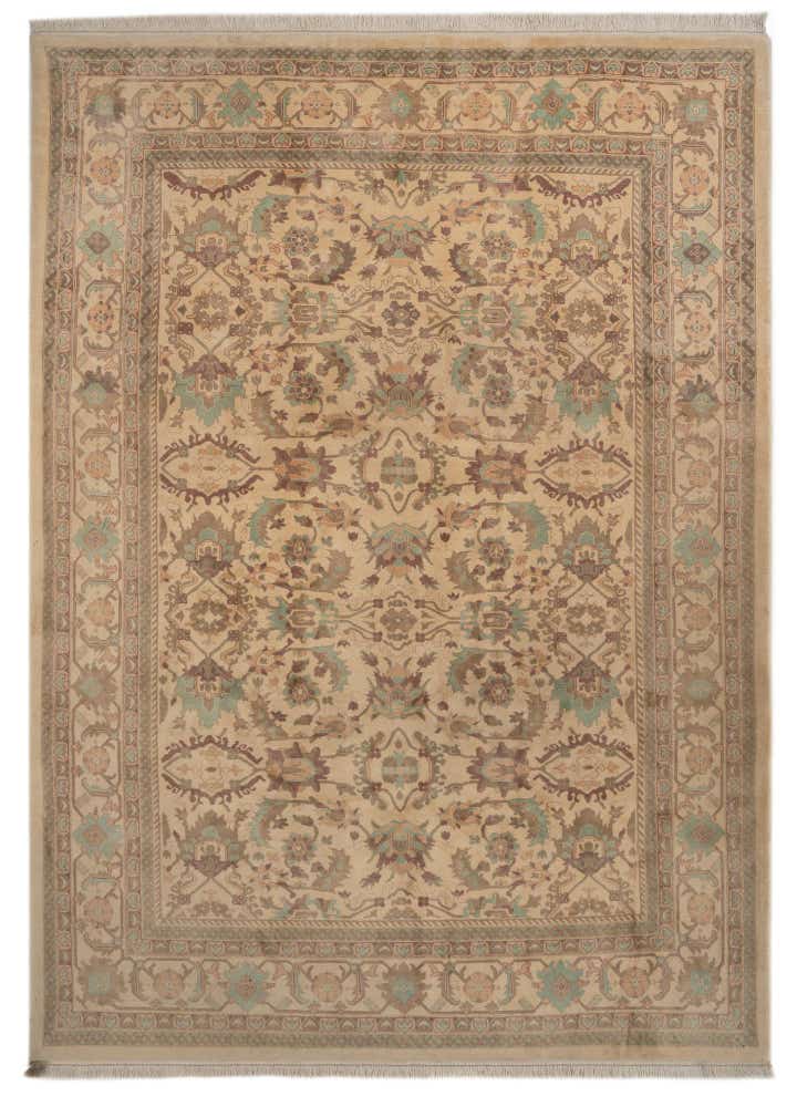 8' 6 x 11' 8 Hand Knotted Indo Tabriz Wool Rug