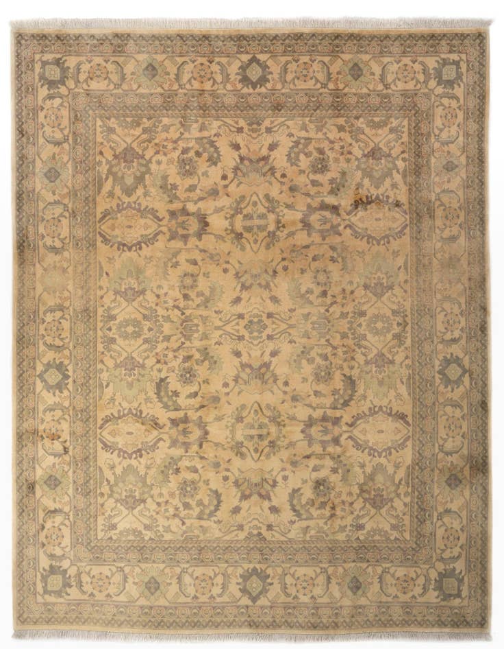Detail image of 8' 4 x 10' Hand Knotted Indo Tabriz Wool Rug