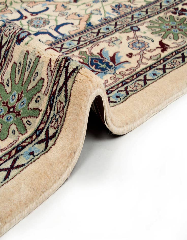 Detail image of 8' 1 x 10' 2  Hand Knotted Indo Tabriz Wool Rug