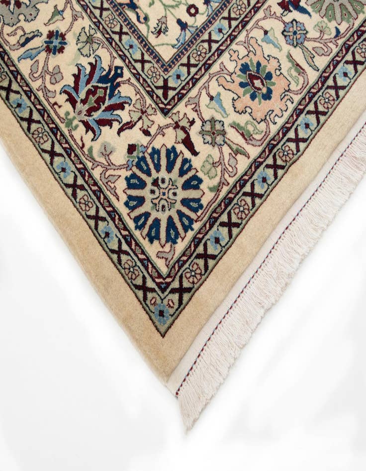 Detail image of 8' 1 x 10' 2  Hand Knotted Indo Tabriz Wool Rug