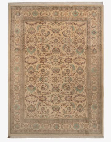 8' 6 x 11' 8 Hand Knotted Indo Tabriz Wool Rug