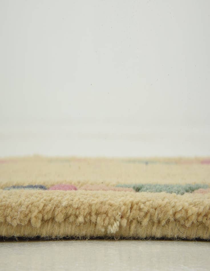 Detail image of 1' 4 x 2' Hand Knotted Indo Tibet Wool Rug