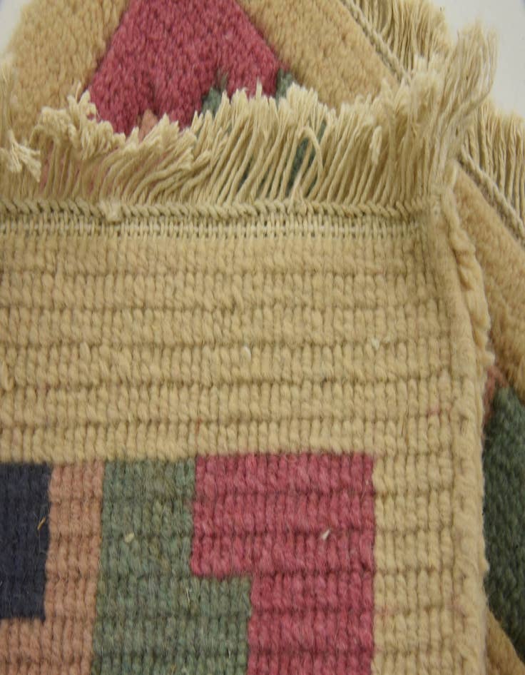 Detail image of 1' 4 x 2' Hand Knotted Indo Tibet Wool Rug