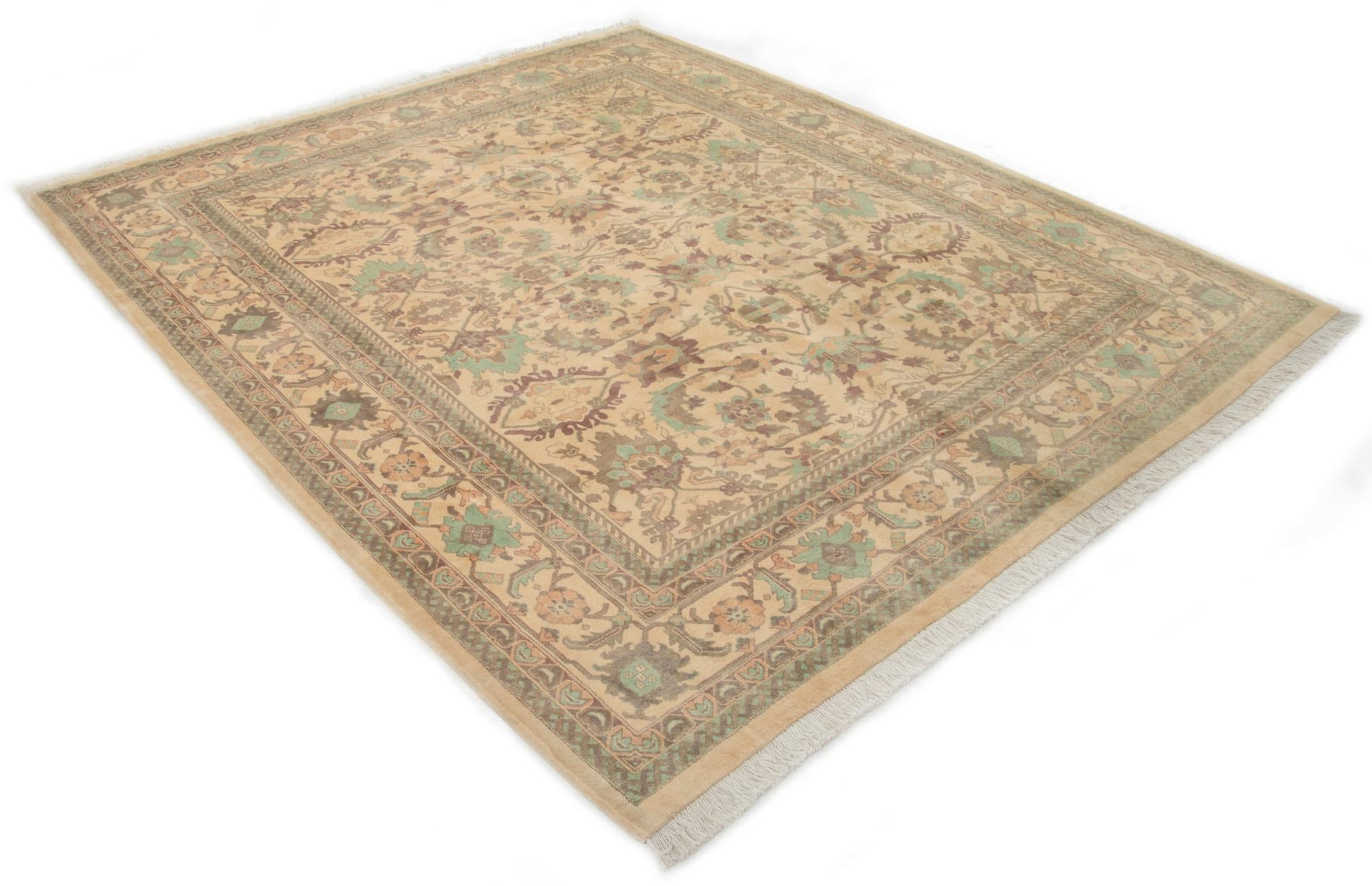 8' 3 x 9' 10 Hand Knotted Indo Ziegler Wool Rug