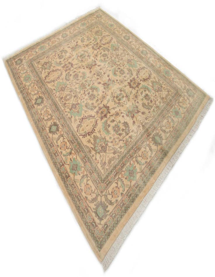 Detail image of 8' 3 x 9' 10 Hand Knotted Indo Ziegler Wool Rug