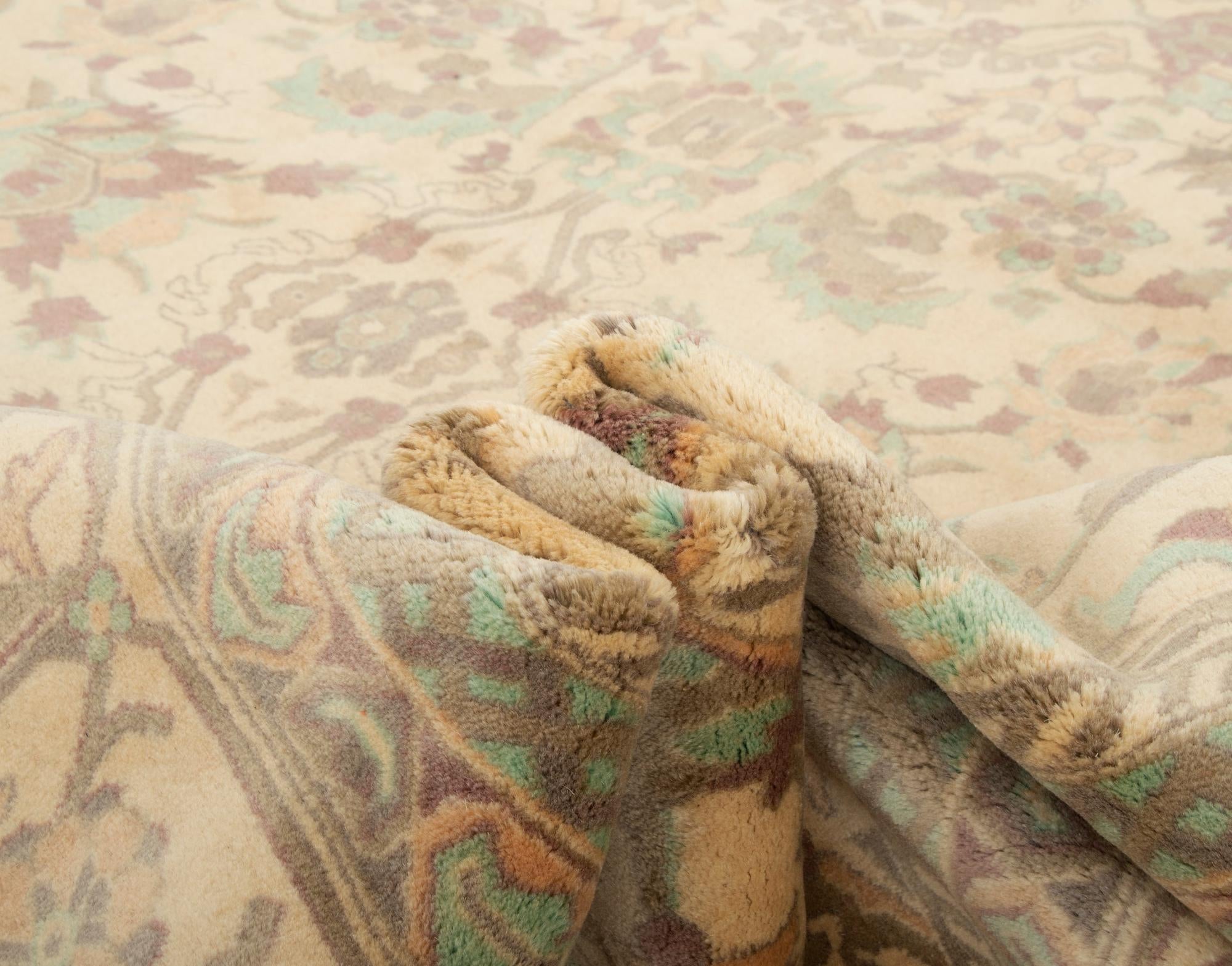 8' 3 x 9' 10 Hand Knotted Indo Ziegler Wool Rug