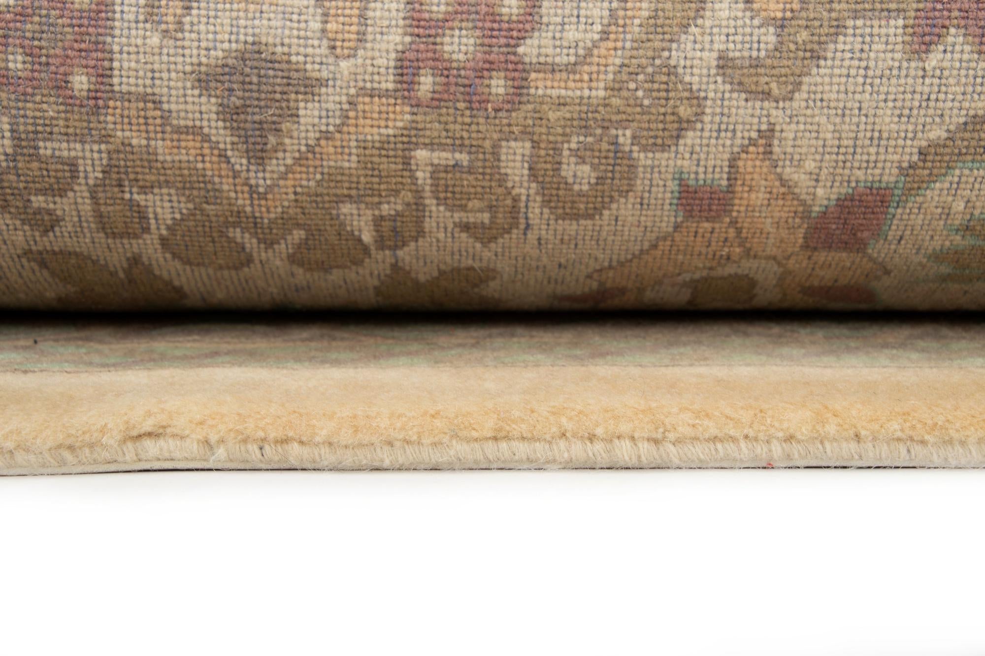 8' 3 x 9' 10 Hand Knotted Indo Ziegler Wool Rug