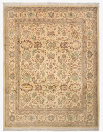 8' 3 x 9' 10 Hand Knotted Indo Ziegler Wool Rug
