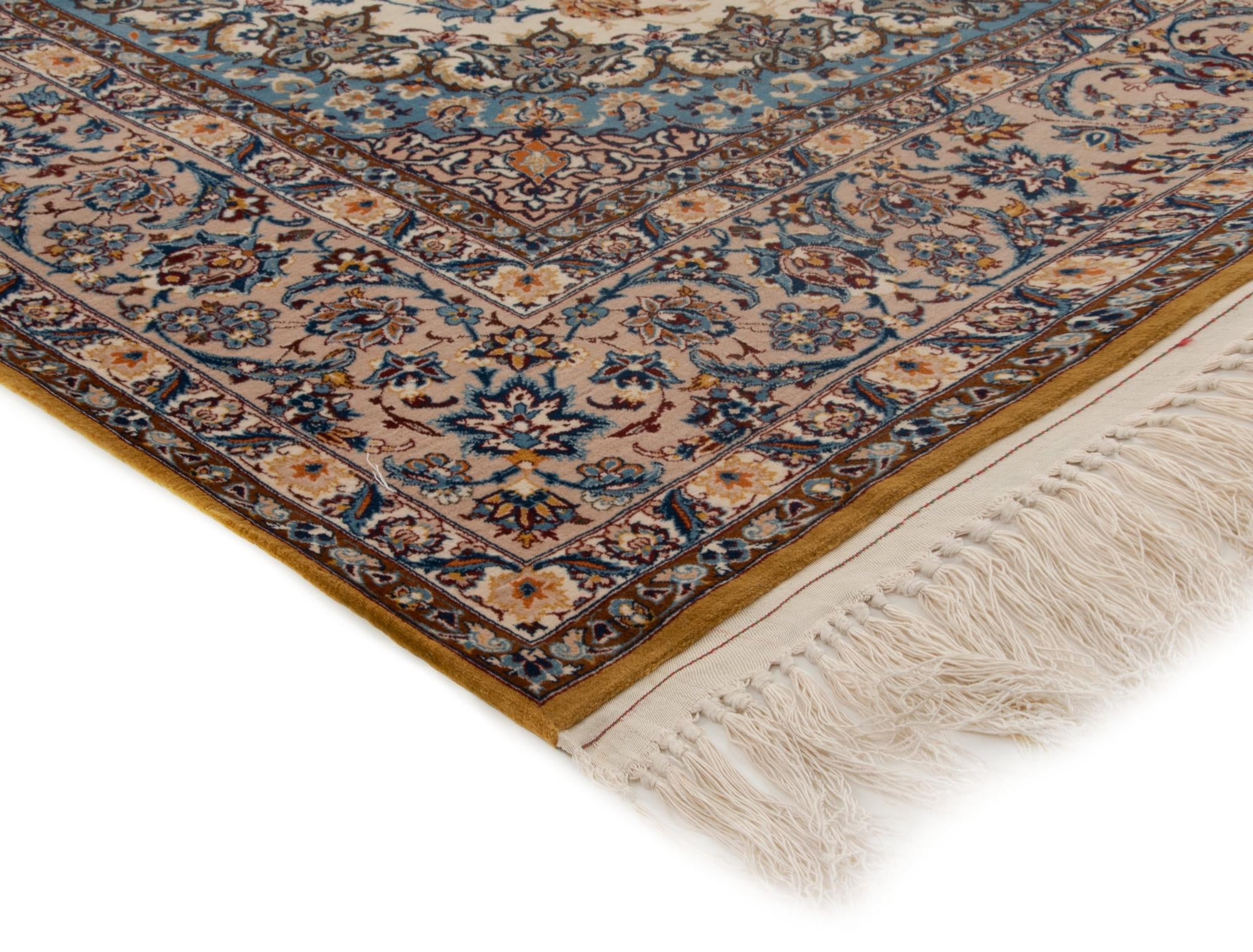 4' 9 x 7' 3 Hand Knotted Isfahan Persian Rug