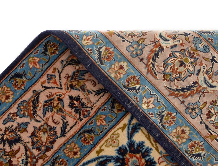 Detail image of 3' 7 x 5' 5 Hand Knotted Isfahan Persian Rug