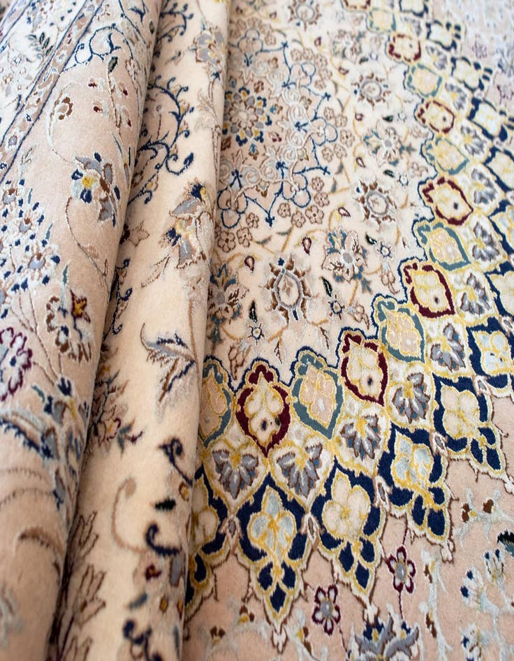 Detail image of 10' x 14' 5  Hand Knotted Isfahan Persian Rug