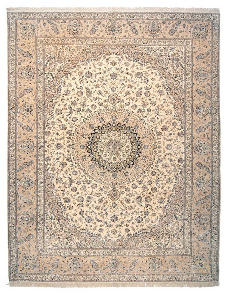 Detail image of 10' x 14' 5 Hand Knotted Isfahan Persian Rug