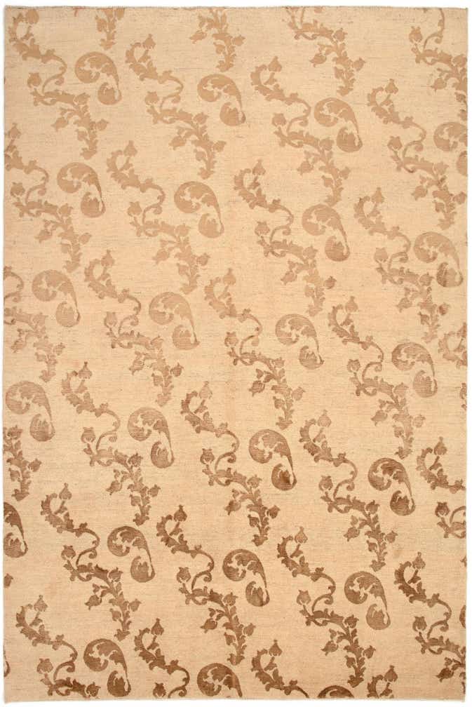 5' 3 x 7' 11 Hand Knotted Isfahan Persian Rug