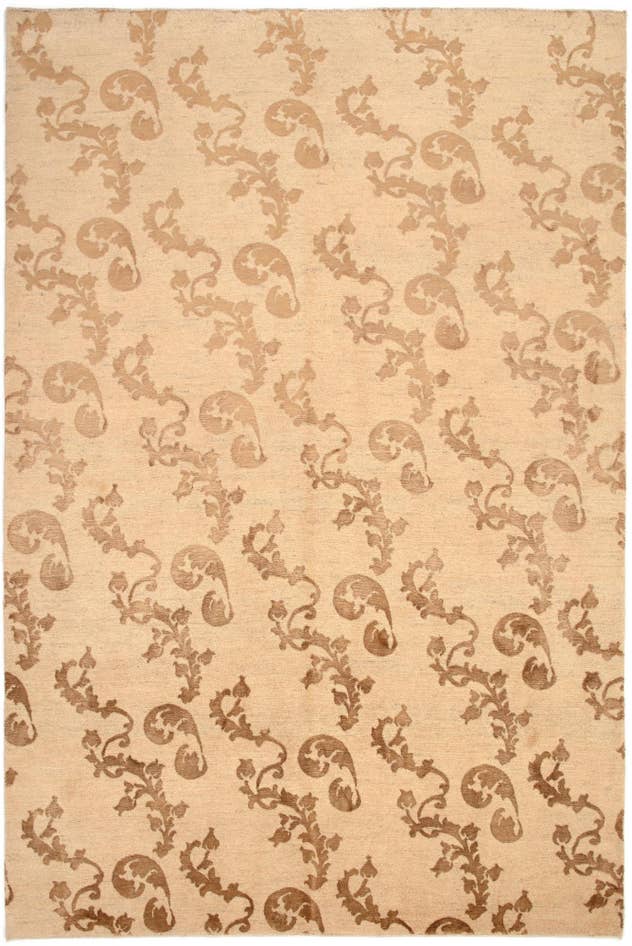Detail image of 5' 3 x 7' 11 Hand Knotted Isfahan Persian Rug