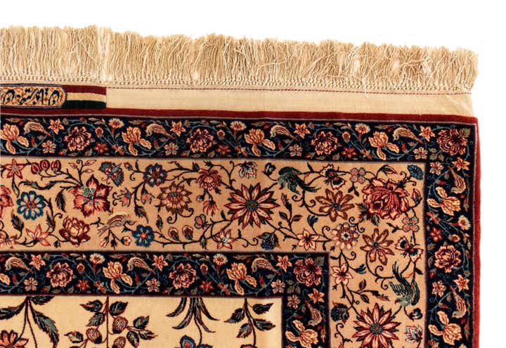 4' 10 x 7' 8 Isfahan Wool Rug