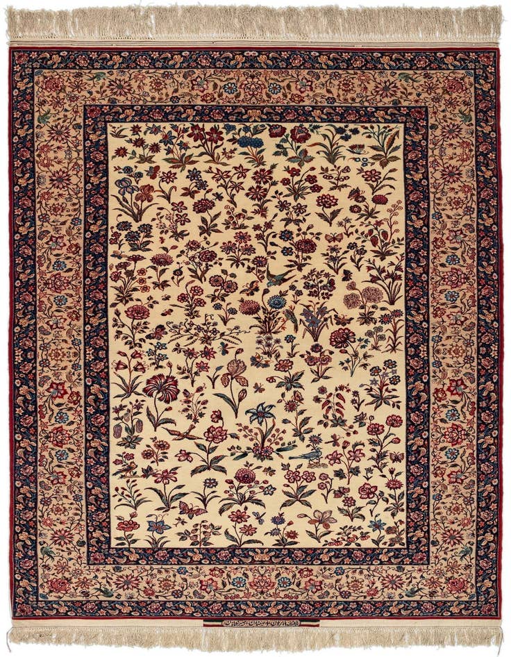 Detail image of 4' 10 x 7' 8 Isfahan Wool Rug
