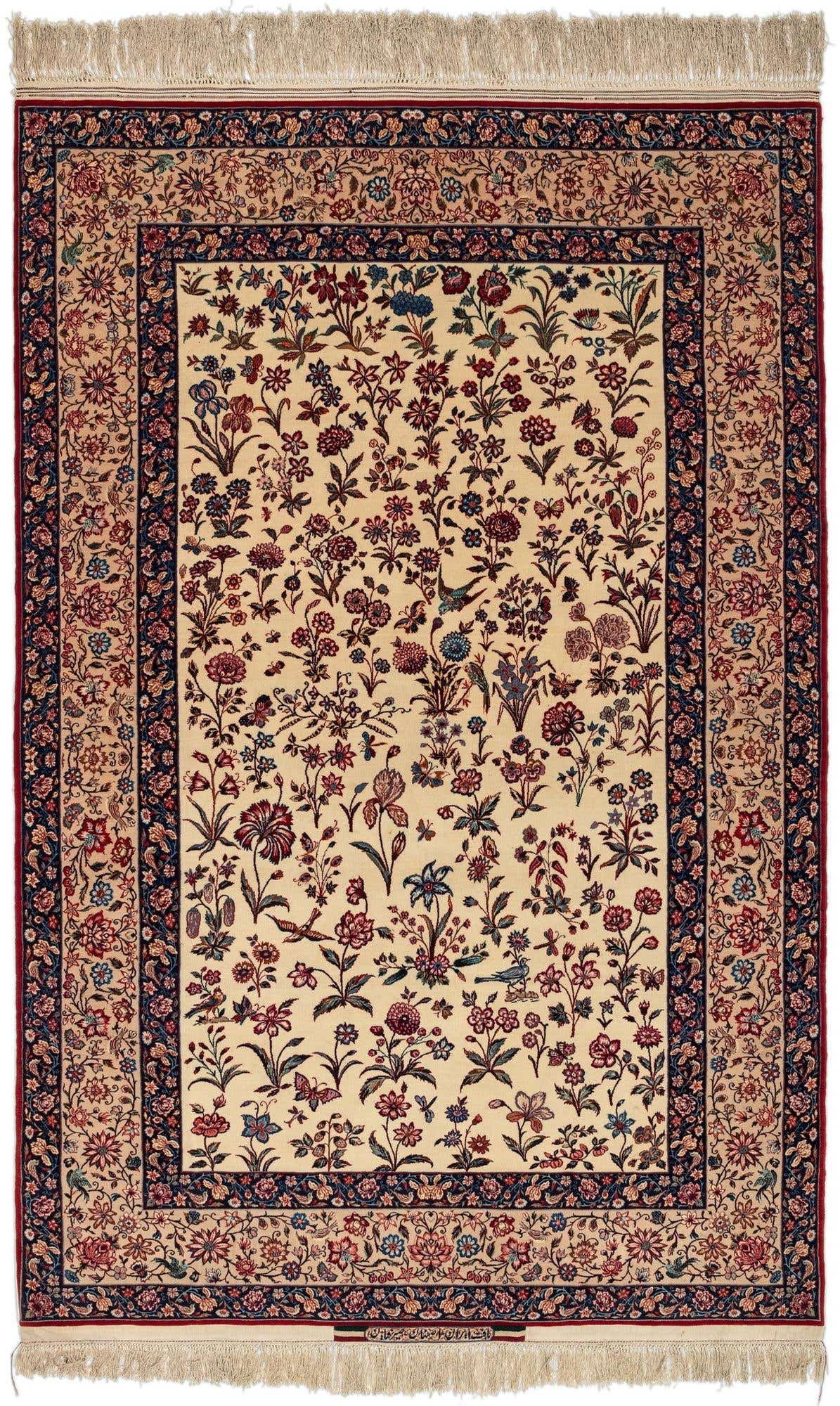 4' 10 x 7' 8 Isfahan Wool Rug