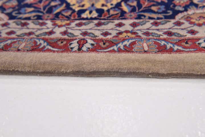 7' 2 x 9' 7 Hand Knotted Isfahan Oriental Wool Rug