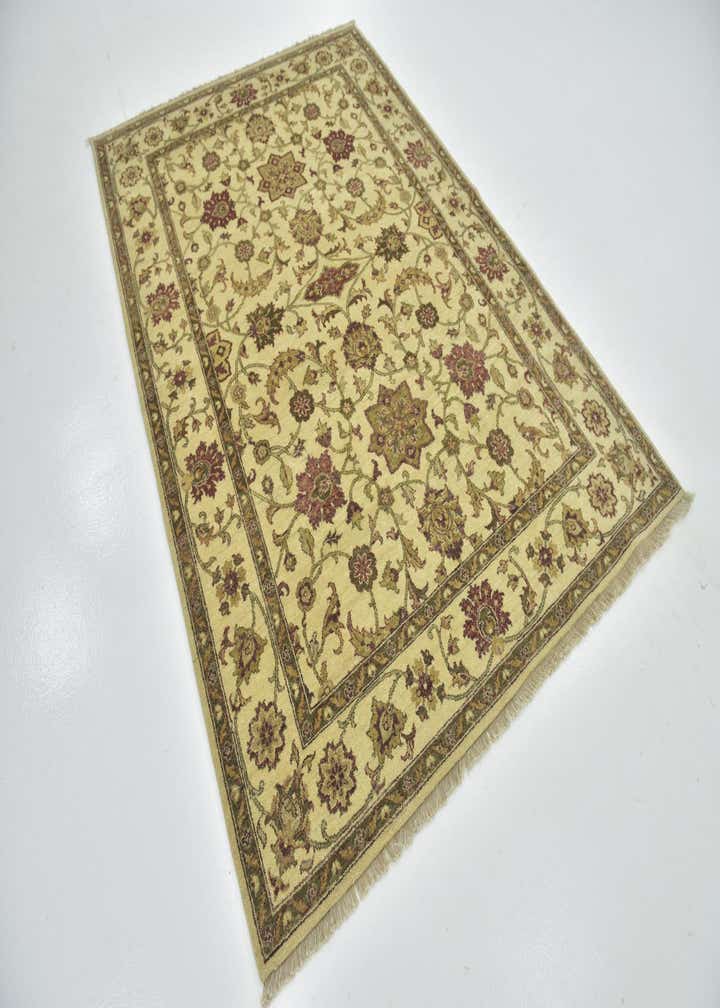 5' 8 x 8' 3 Hand Knotted Jaipur Agra Wool Rug