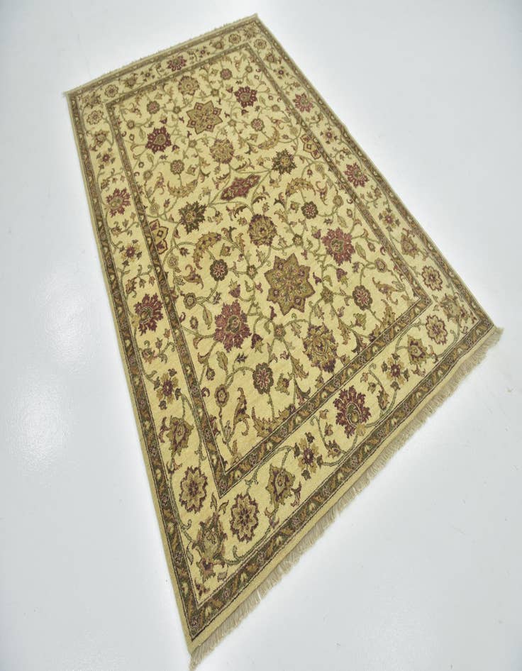 Detail image of 5' 8 x 8' 3 Hand Knotted Jaipur Agra Wool Rug