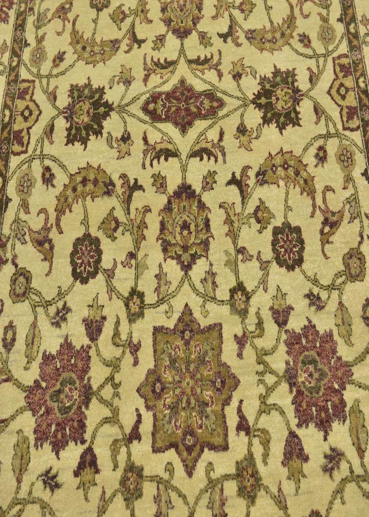 5' 8 x 8' 3 Hand Knotted Jaipur Agra Wool Rug