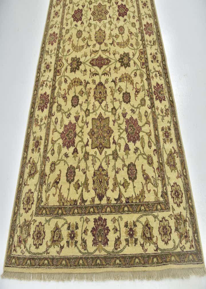 5' 8 x 8' 3 Hand Knotted Jaipur Agra Wool Rug