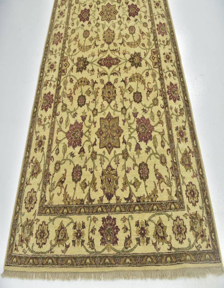 Detail image of 5' 8 x 8' 3 Hand Knotted Jaipur Agra Wool Rug