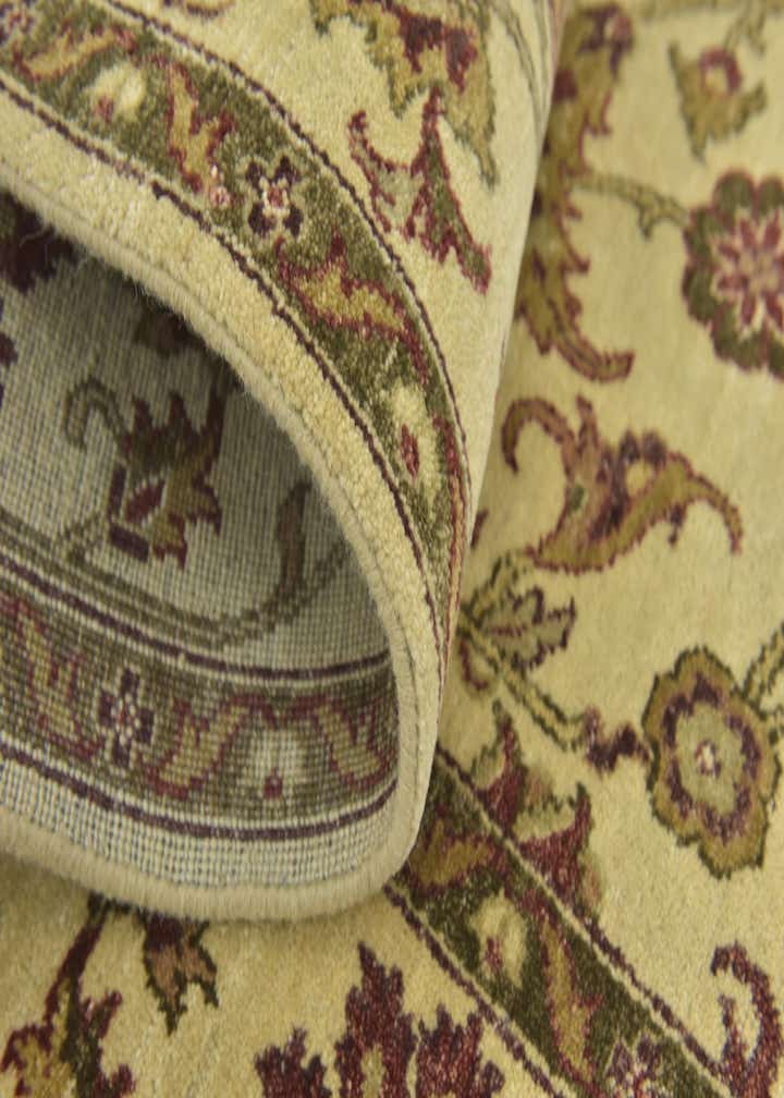 5' 8 x 8' 3 Hand Knotted Jaipur Agra Wool Rug