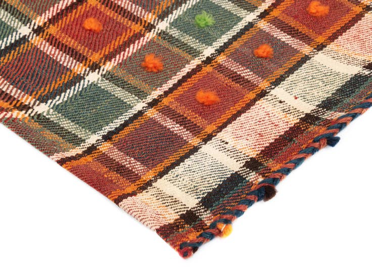 Detail image of 4' 1 x 7' 3 Jajim Wool Rug