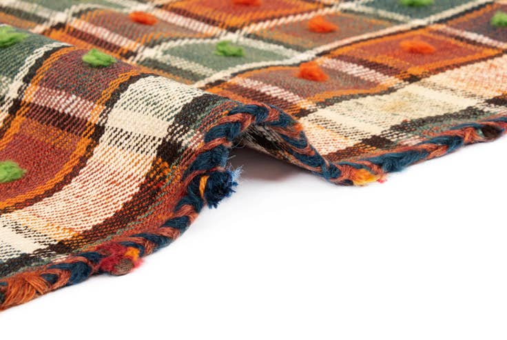 Detail image of 4' 1 x 7' 3 Jajim Wool Rug