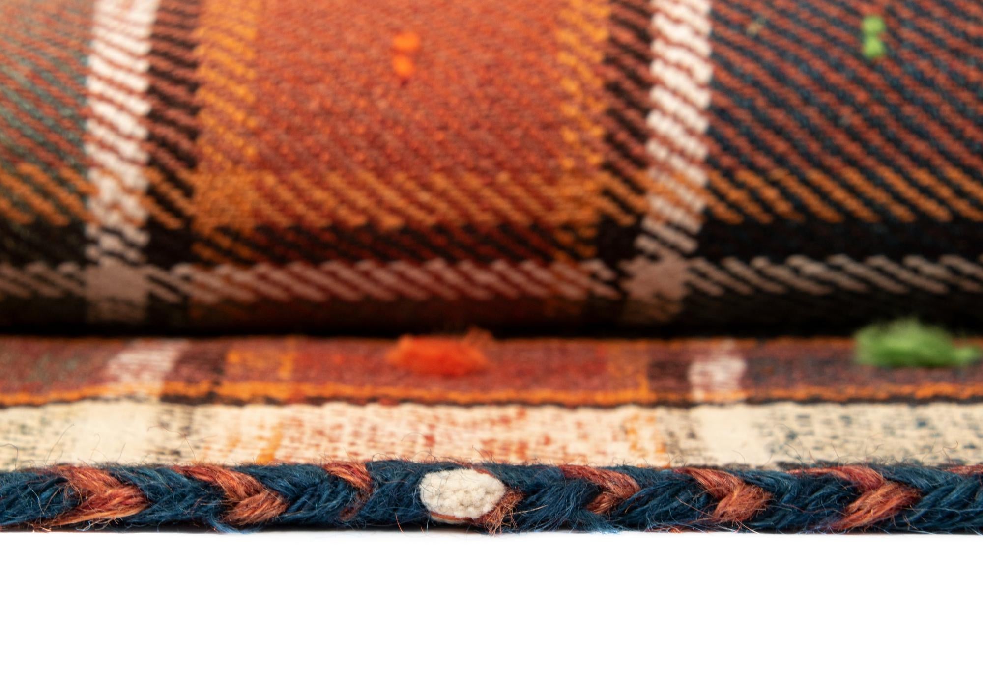 4' 1 x 7' 3 Jajim Wool Rug