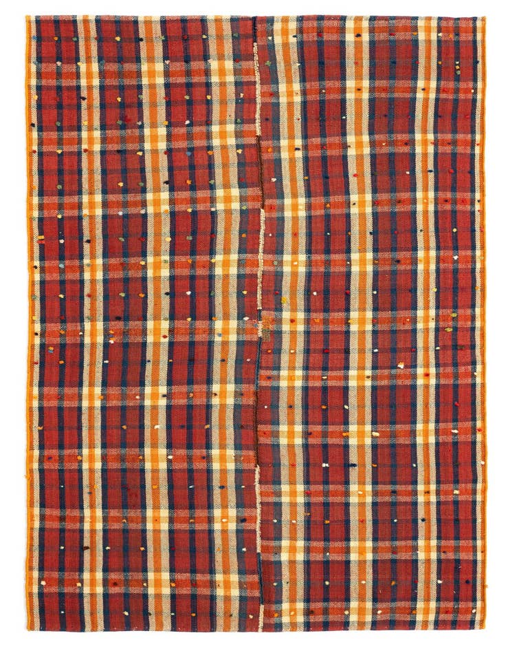 Detail image of 4' 3 x 7' 3 Jajim Wool Rug