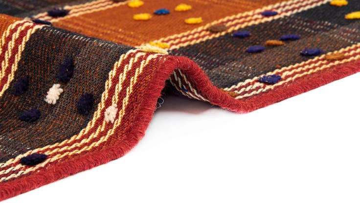Detail image of 4' 8 x 6' 9 Jajim Wool Rug