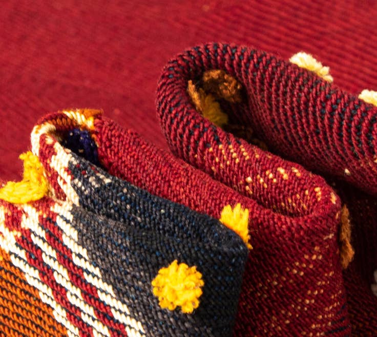Detail image of 4' 8 x 6' 9 Jajim Wool Rug