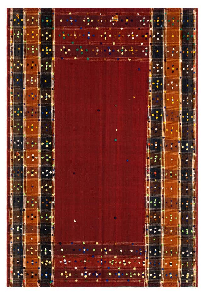 Detail image of 4' 8 x 6' 9 Jajim Wool Rug