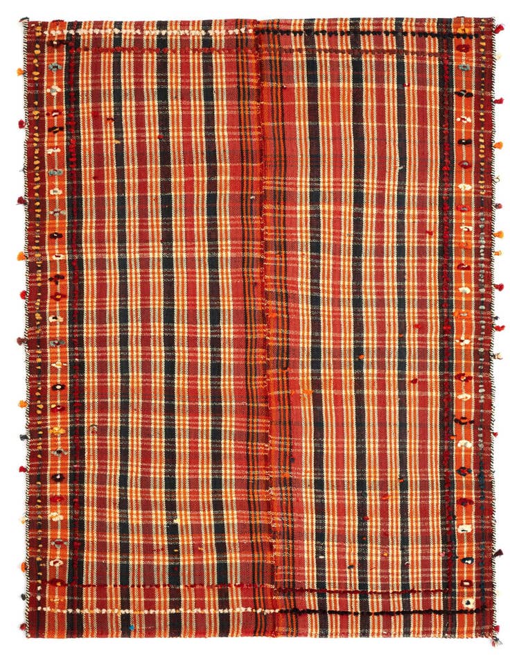 Detail image of 4' 9 x 7' 2 Jajim Wool Rug