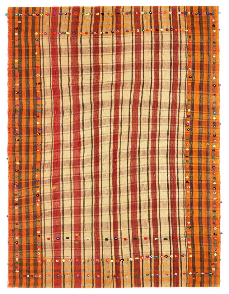 Detail image of 5' 2 x 7' 9 Jajim Wool Rug