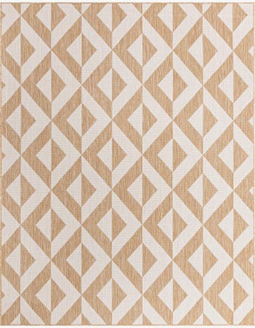 Beige Easy-Clean Jill Zarin Napa Indoor / Outdoor Rug