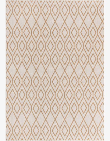 Beige Easy-Clean Jill Zarin Turks and Caicos Indoor / Outdoor Rug