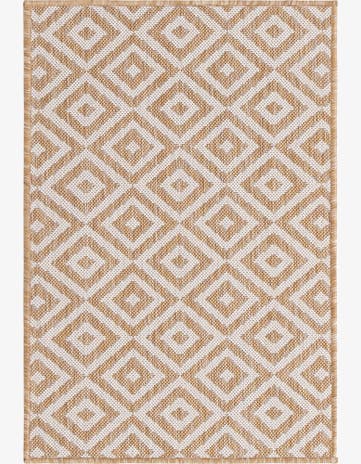 Beige Easy-Clean Jill Zarin Costa Rica Indoor / Outdoor Rug
