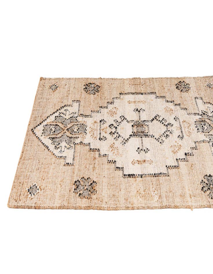 Detail image of 4' 1 x 6' 3 Hand Woven Kala Handwoven Jute Rug