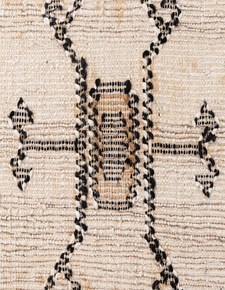 Detail image of 4' 1 x 6' 3 Hand Woven Kala Handwoven Jute Rug
