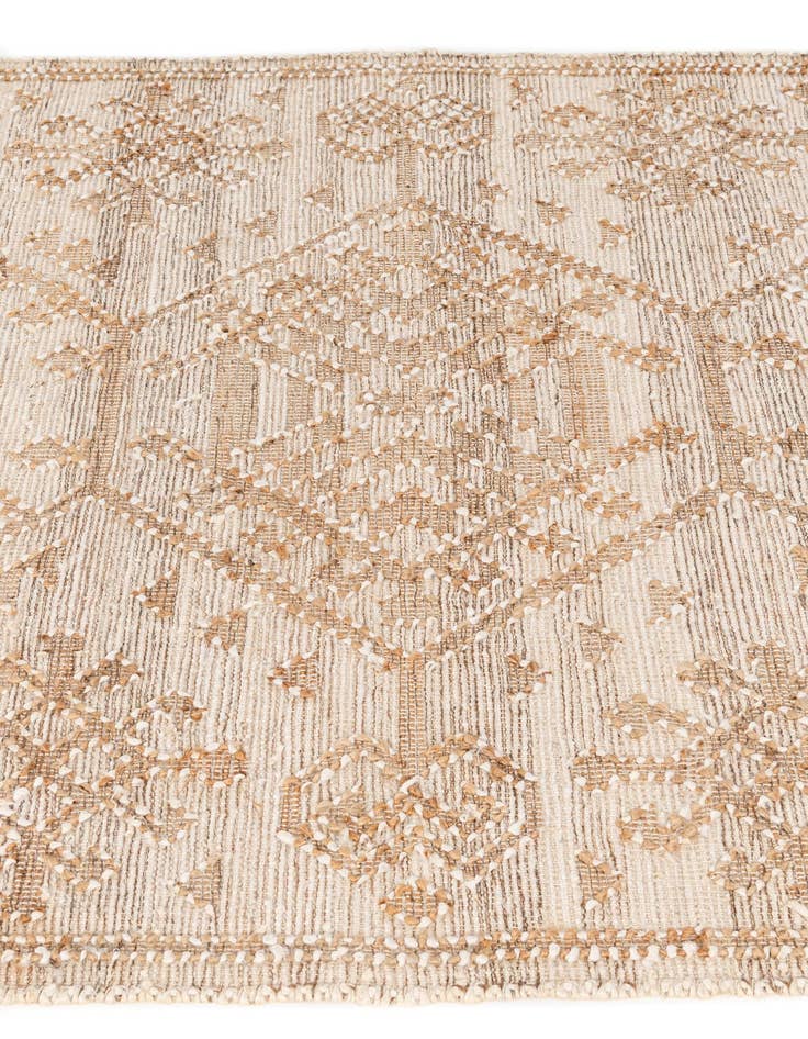 Detail image of 4' 2 x 5' 11  Hand Woven Kala Handwoven Jute Rug