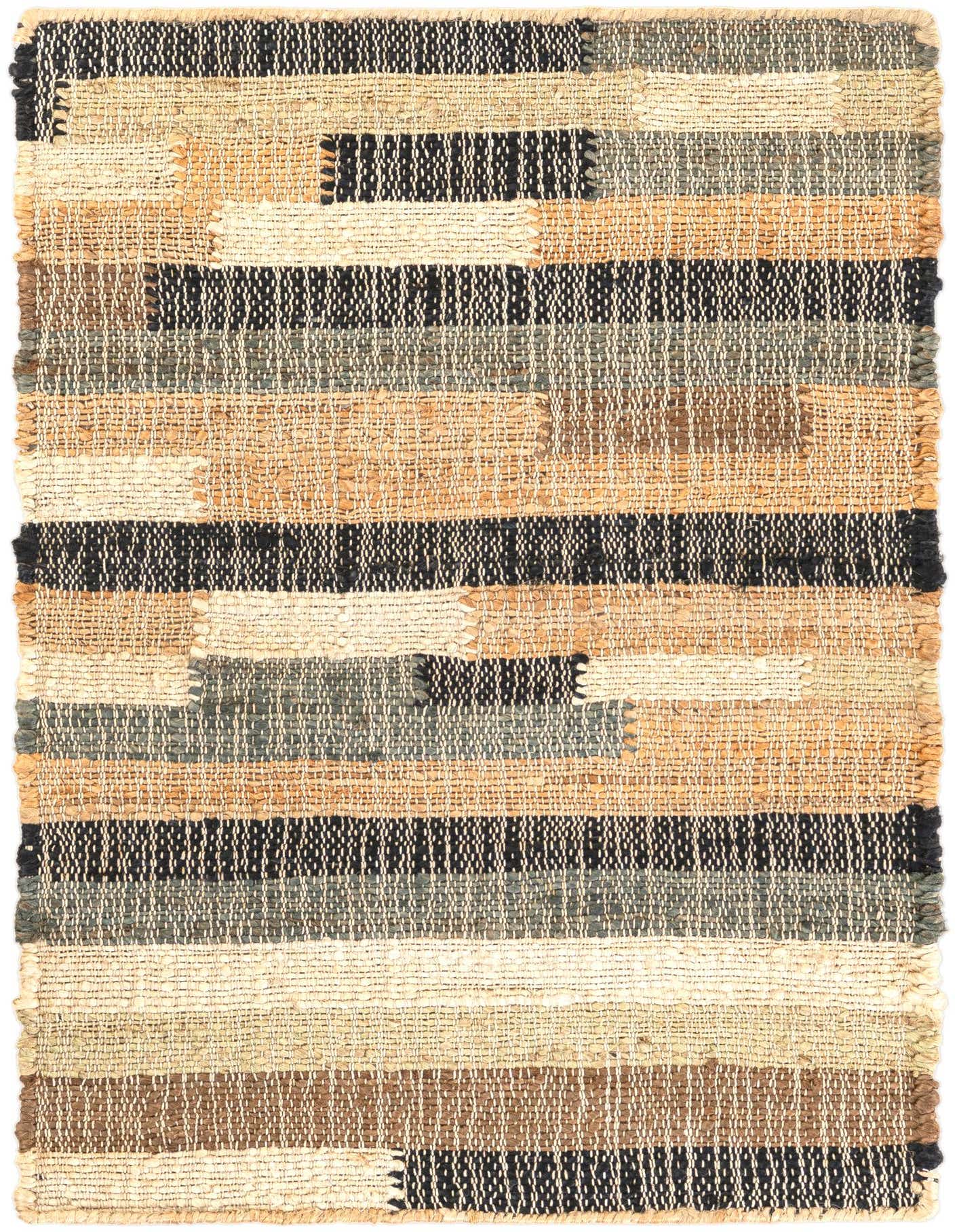 2' x 3' 1 Hand Woven Kala Handwoven Jute Rug