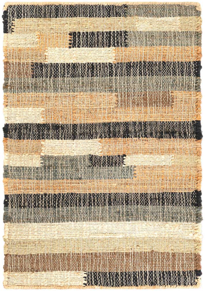 2' x 3' 1 Hand Woven Kala Handwoven Jute Rug