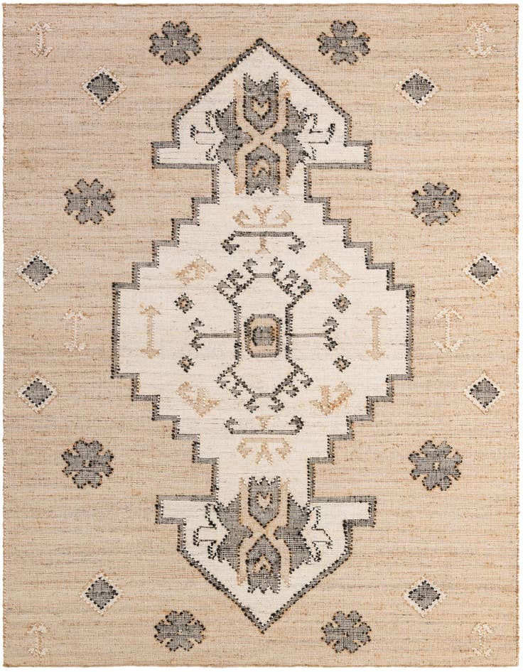 Detail image of 7' 10 x 10' Hand Woven Kala Handwoven Jute Rug