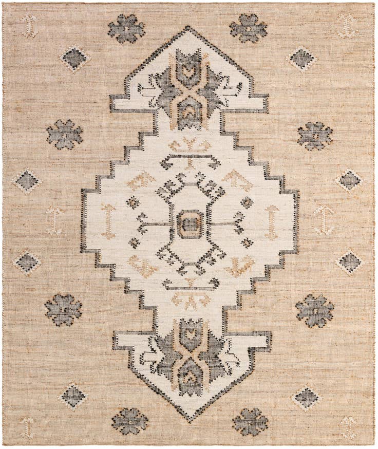 Detail image of 7' 10 x 10' Hand Woven Kala Handwoven Jute Rug