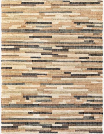 Beige Hand Woven Kala Handwoven Jute Rug