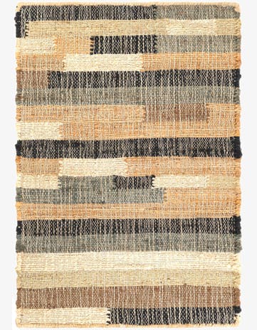 Beige Hand Woven Kala Handwoven Jute Rug