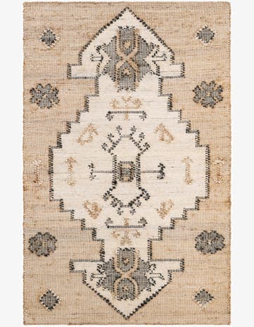 4' 1 x 6' 1 Hand Woven Kala Handwoven Jute Rug